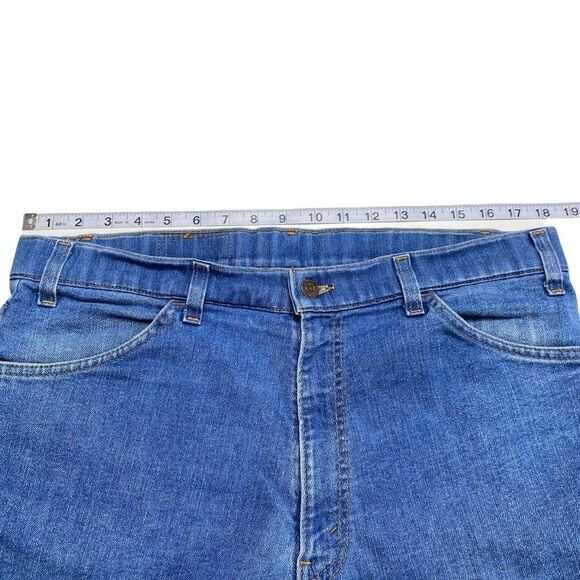 Vintage 90s Orange Tab Levi’s Action Blue Jeans Sz 38/31 - Picture 9 of 16